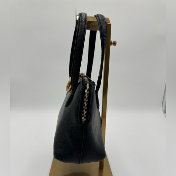 Salvatore Ferragamo Small Crossbody Bag With Signature Closure Black Leather - Picture 7 of 17